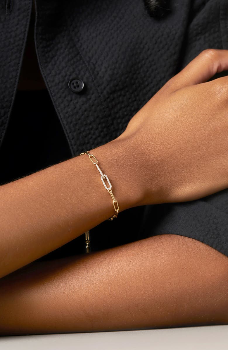 Ana Luisa Paperclip Bracelet - Souryaz Bracelet, Alternate, color, Gold