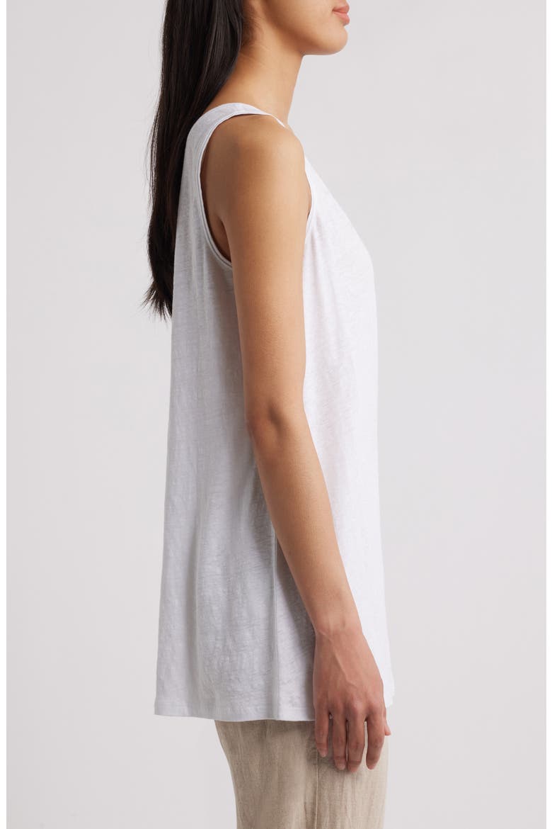 Organic Linen Tank, Alternate, color, WHITE