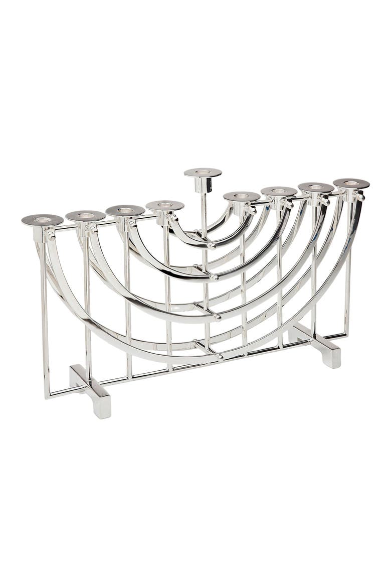 Adjustable Menorah, Main, color, NICKEL