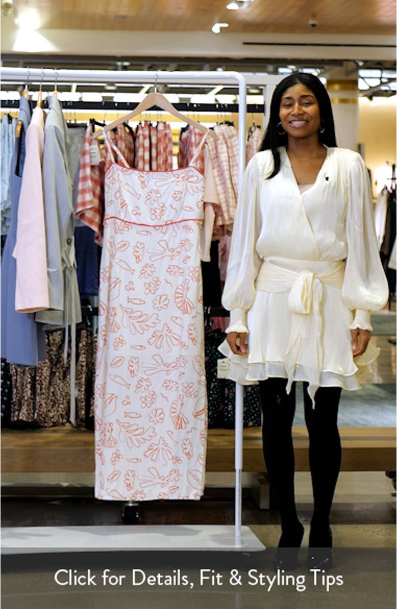 Seaside Brunch Mixed Print Maxi Dress, sales video thumbnail