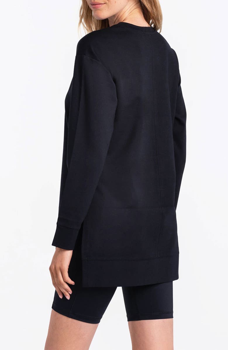 Lole Mindset Long Sleeve Tunic Top, Alternate, color, Black Beauty