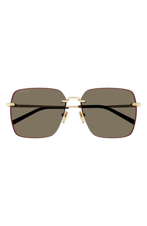 60mm Square Sunglasses