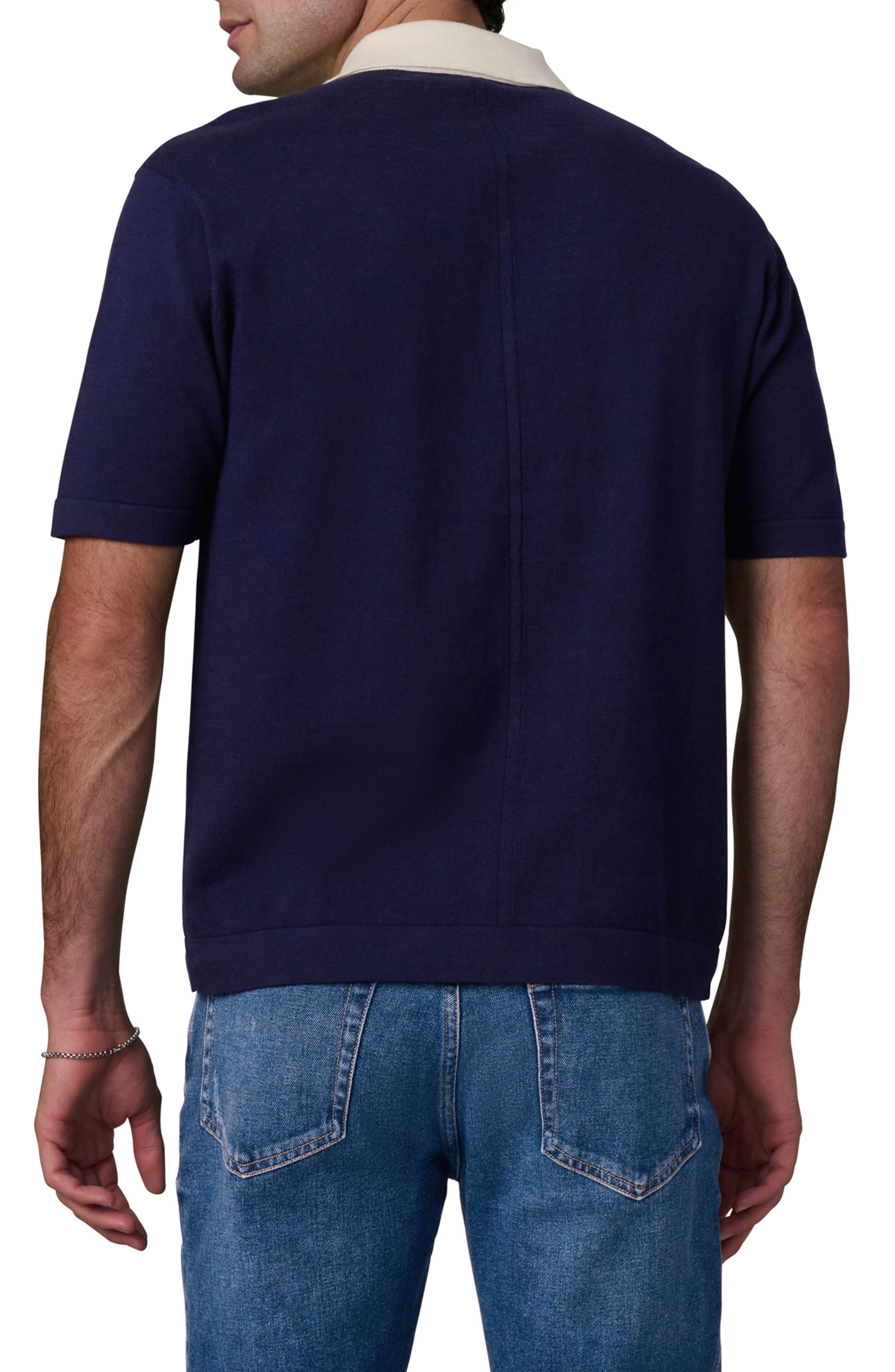 Contrast Collar Cotton Polo - image 2