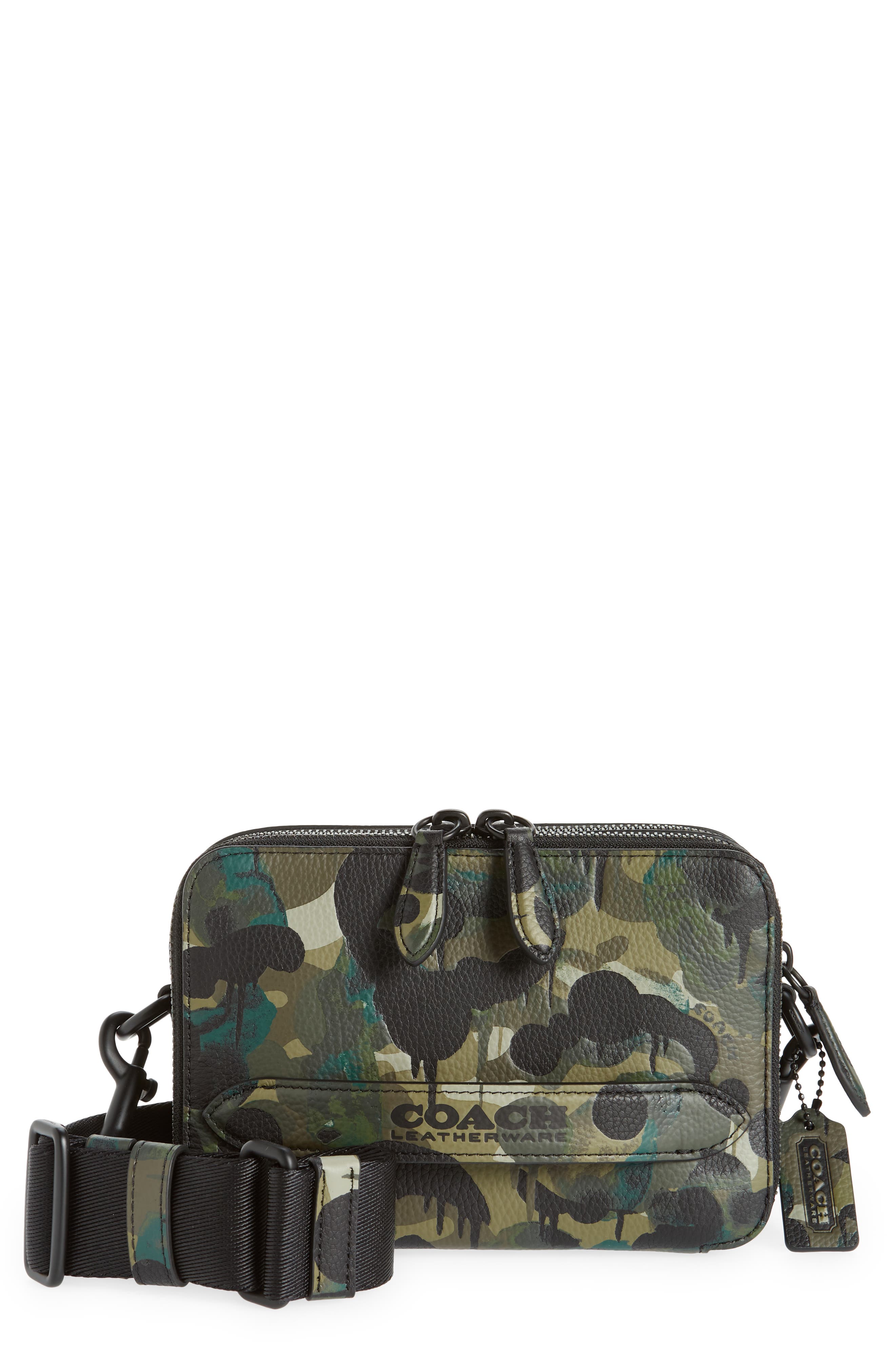 COACH Charter Camo Print Crossbody Bag, Main, color, 