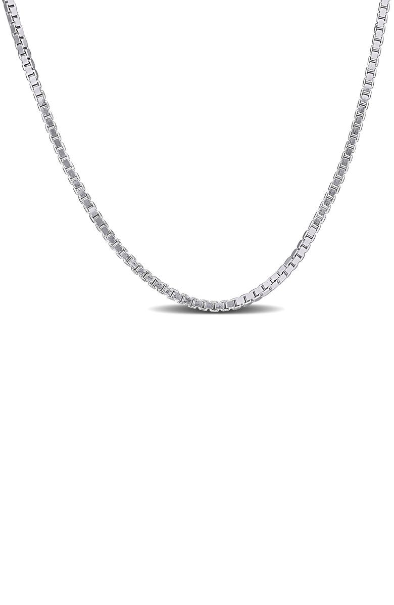 DELMAR Box Link Chain Necklace, 1.10mm, Main, color,