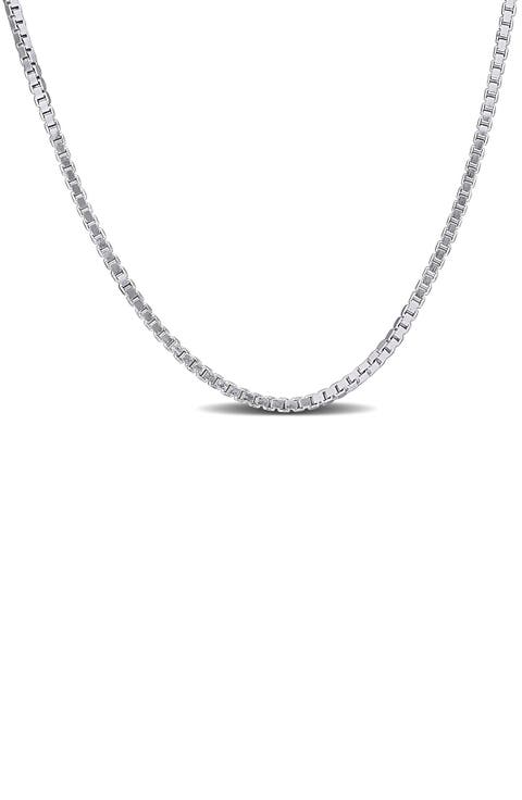 Box Link Chain Necklace, 1.10mm