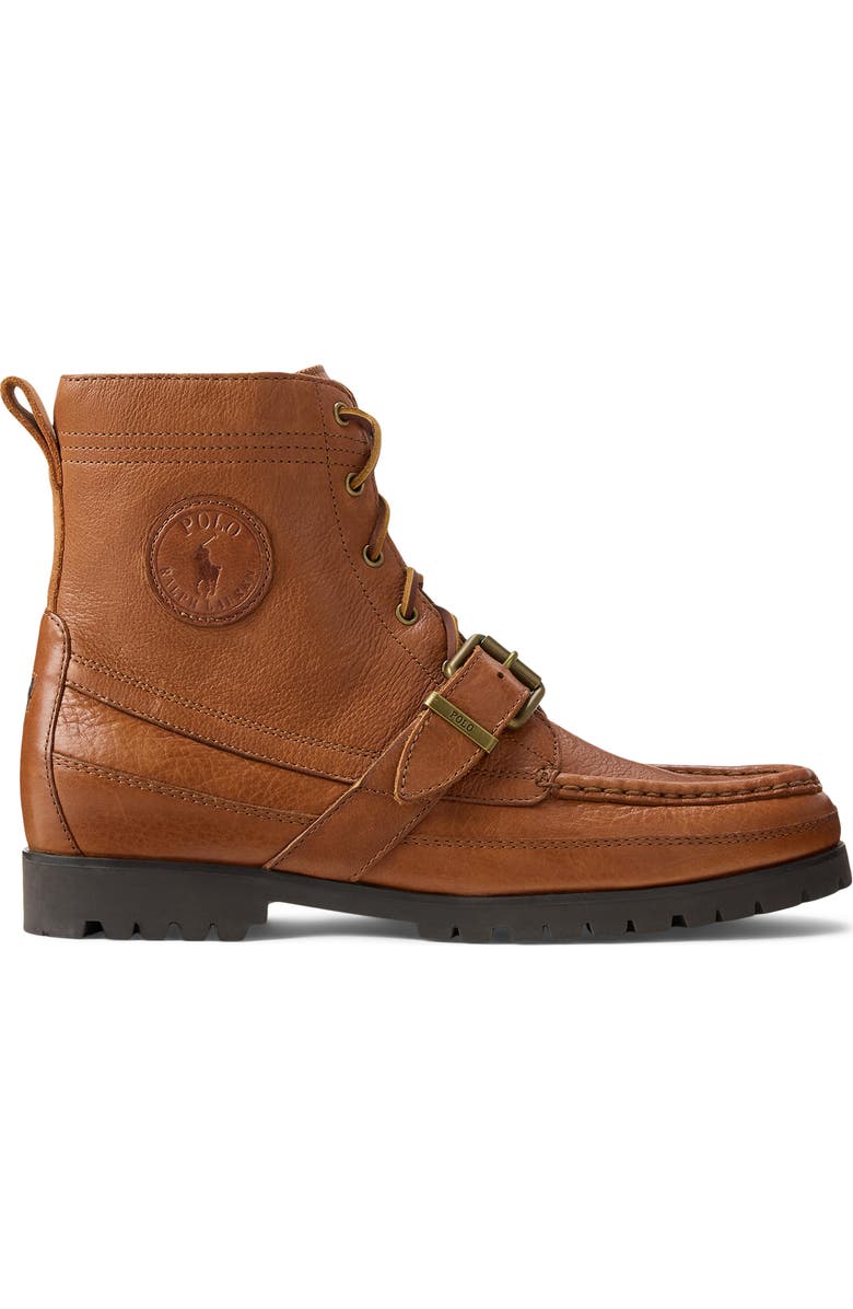 Polo Ralph Lauren Ranger Belted Boot, Alternate, color, Polo Tan