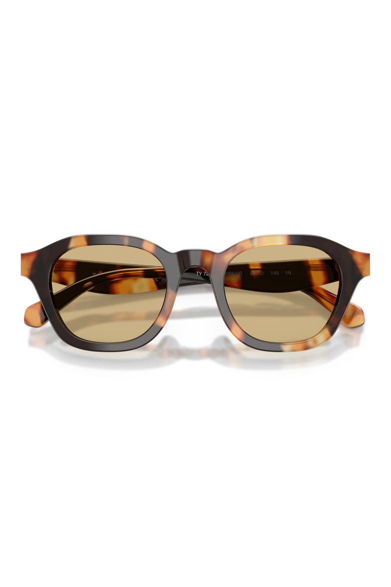 48mm Phantos Sunglasses, Alternate, color, CONTRAST TORTOISE / YELLOW