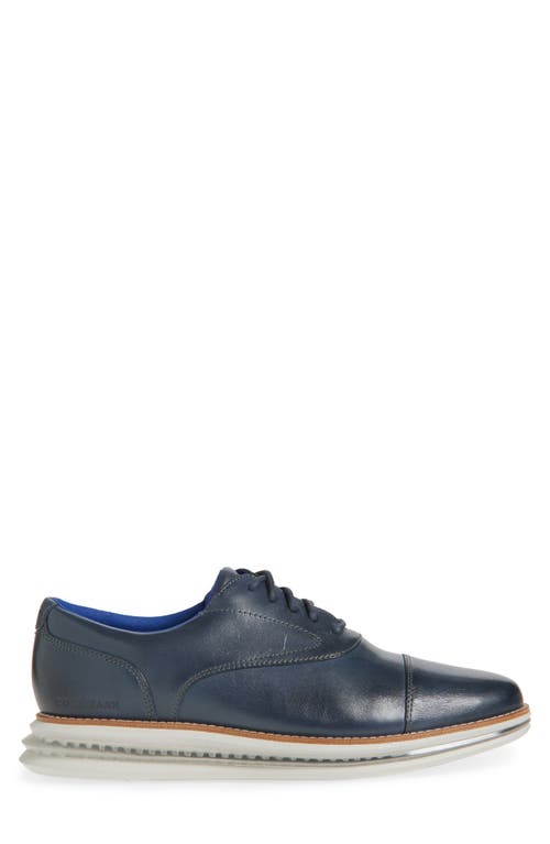 Cole Haan Original Grand Energy One Cap Toe Oxford In Marine Blue