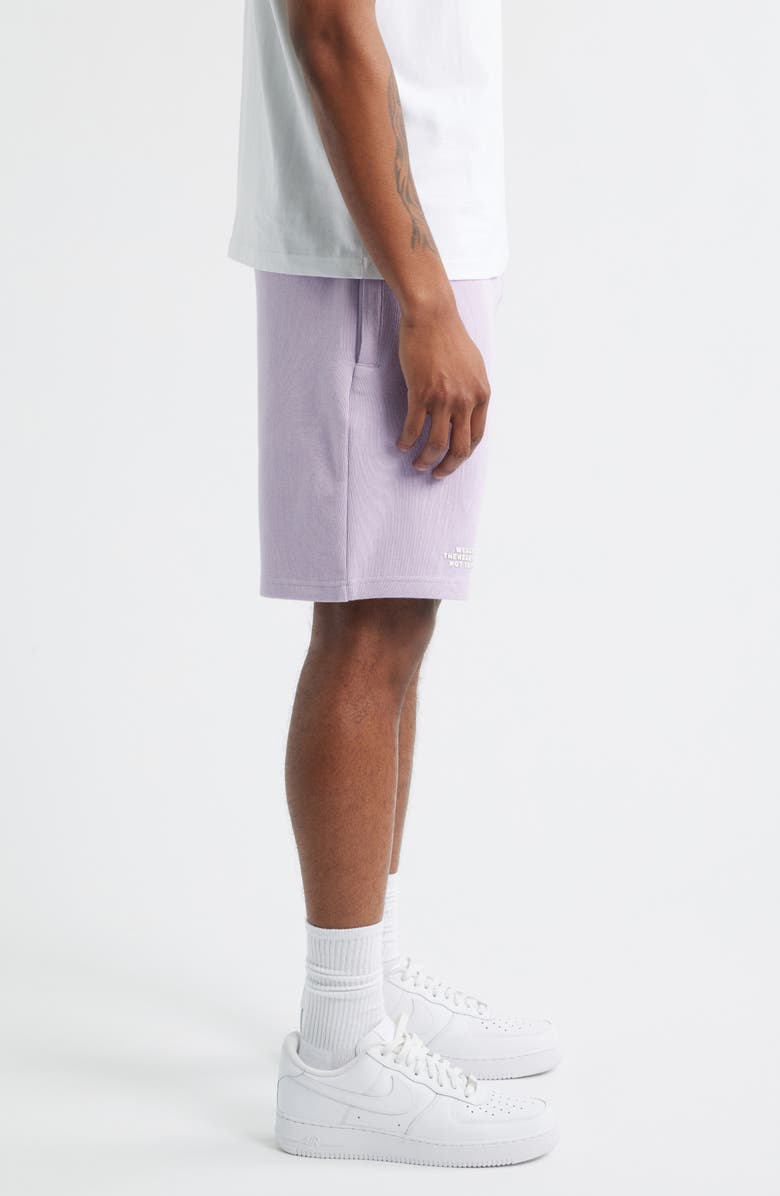 Billionaire Boys Club BB Helmet Cotton Drawstring Shorts, Alternate, color, Pastel Lilac