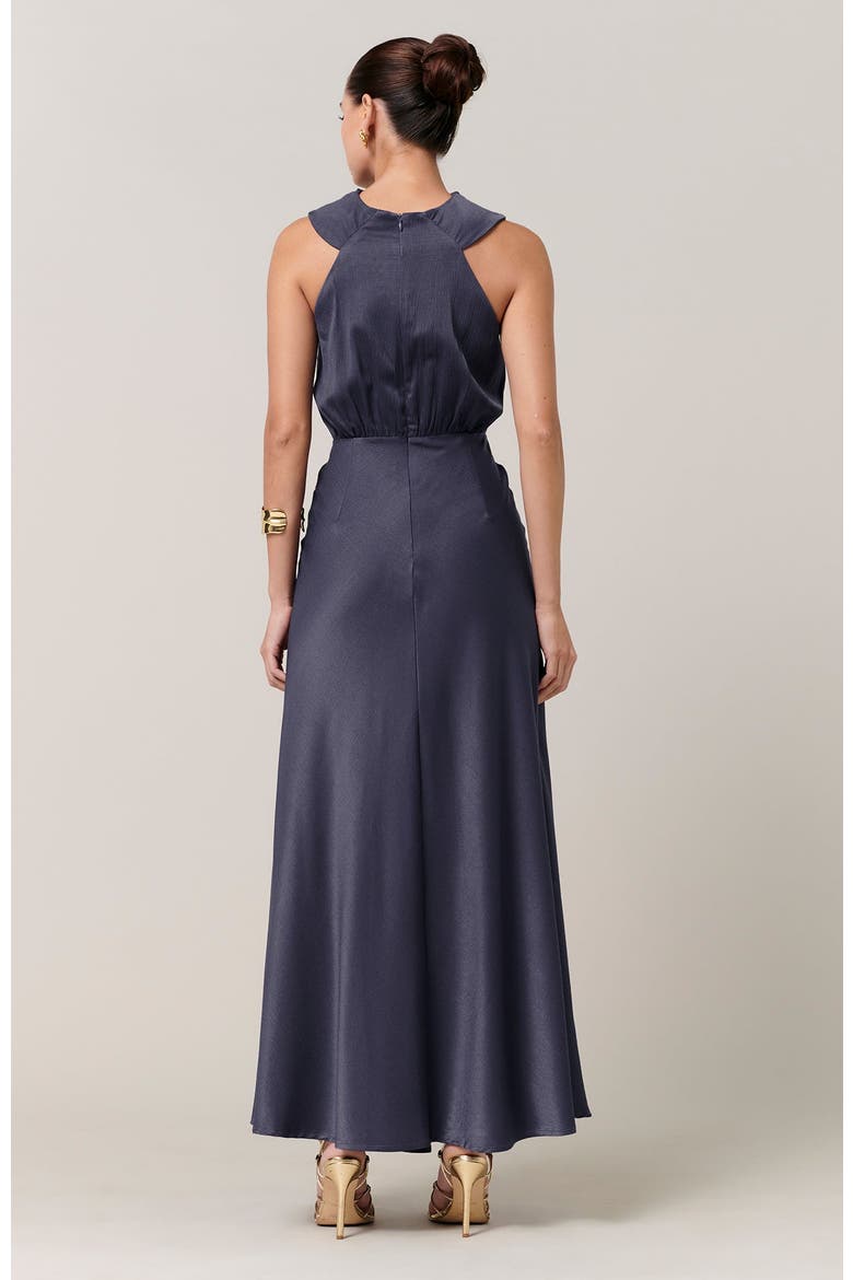 Clover Midi Dress, Alternate, color, Petrol Blue