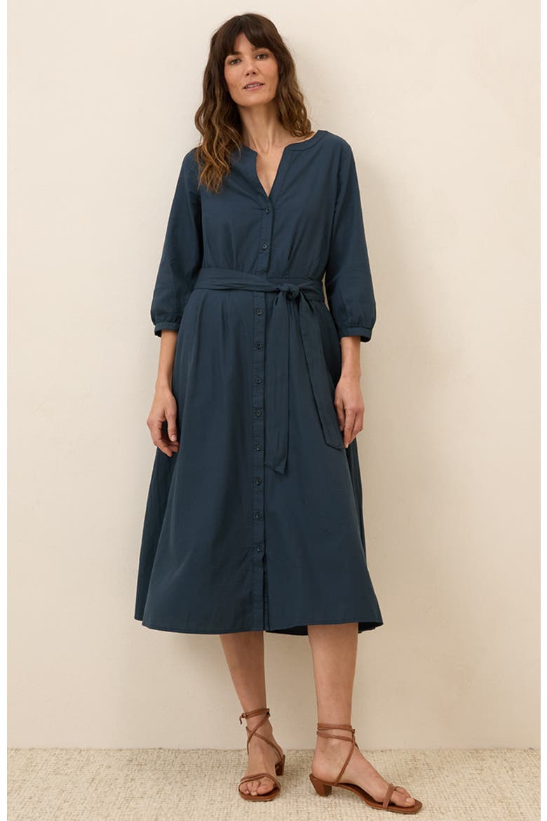 Organic Cotton Sunset Lightweight Cotton Easy Dress, Alternate, color, Midnight Blue