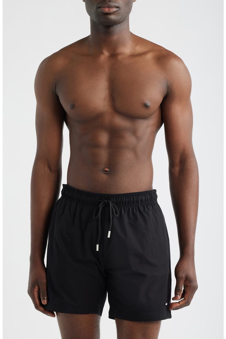 Shark Swim Trunks, Main, color, BLACK