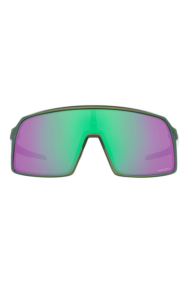 Sutro 137mm Prizm™ Wrap Shield Sunglasses, Main, color, SILVER