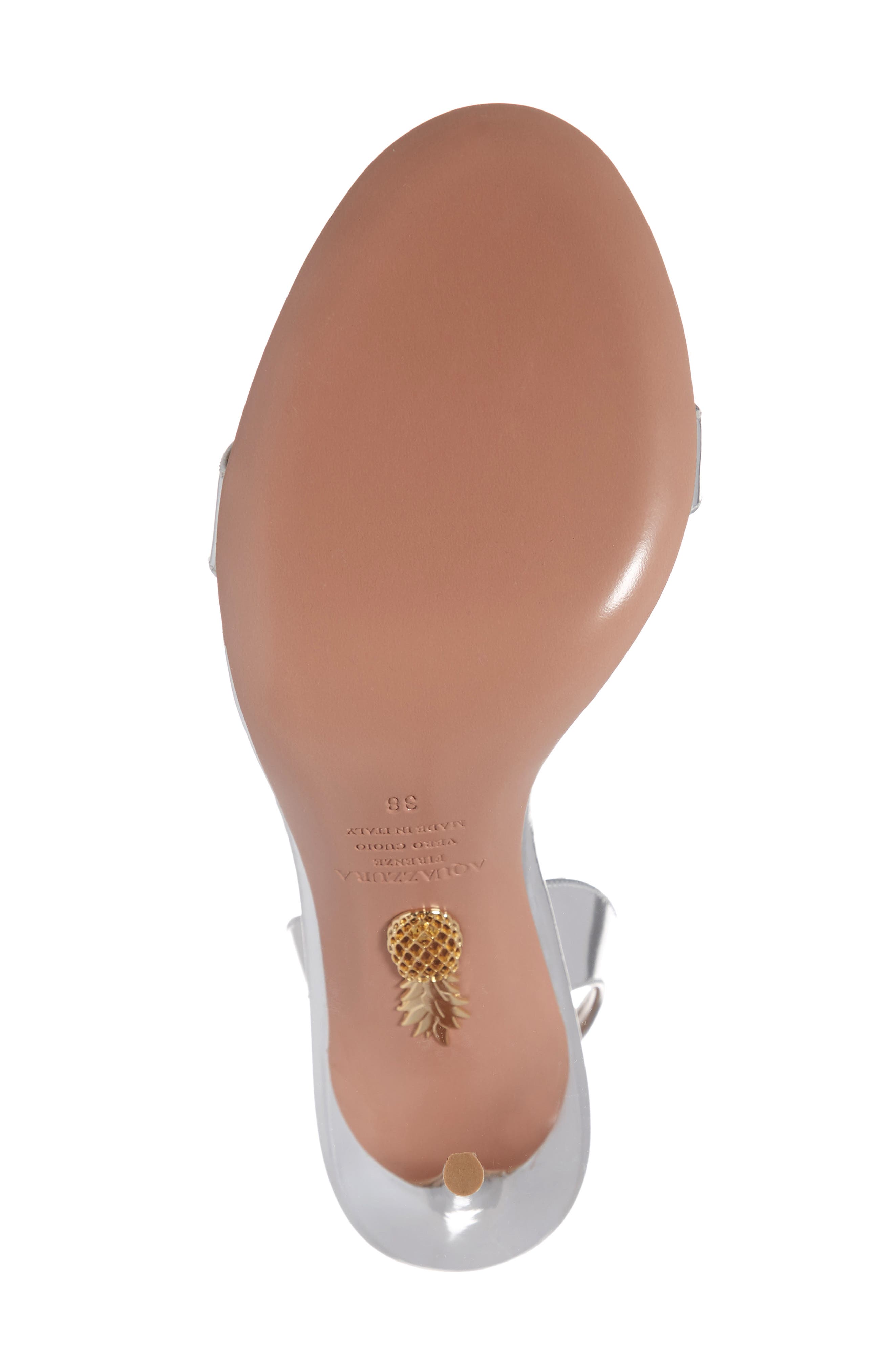 Snake Embossed Slingback Sandal, Alternate, color, SILVER