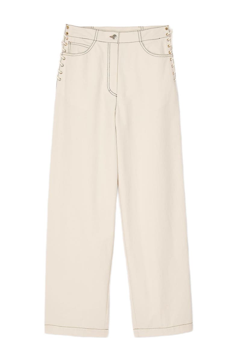 SANDRO Lace-up jeans, Alternate, color,