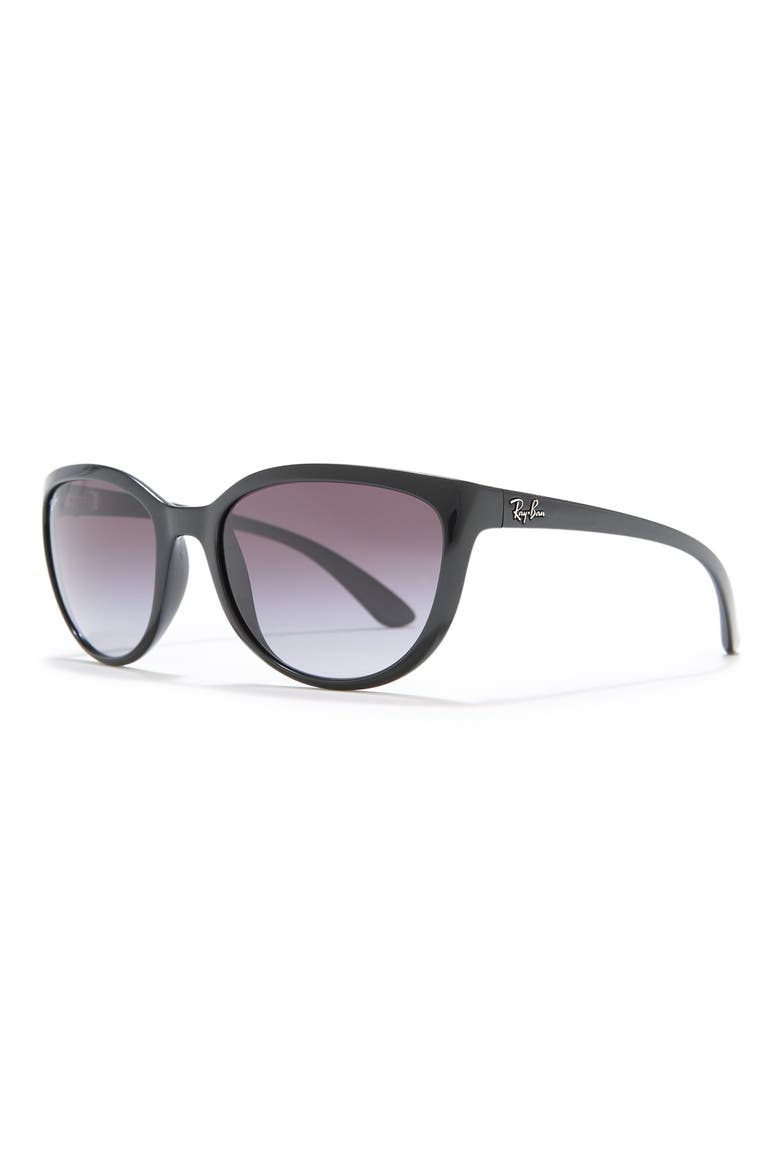 59mm Cat Eye Sunglasses, Alternate, color, BLACK