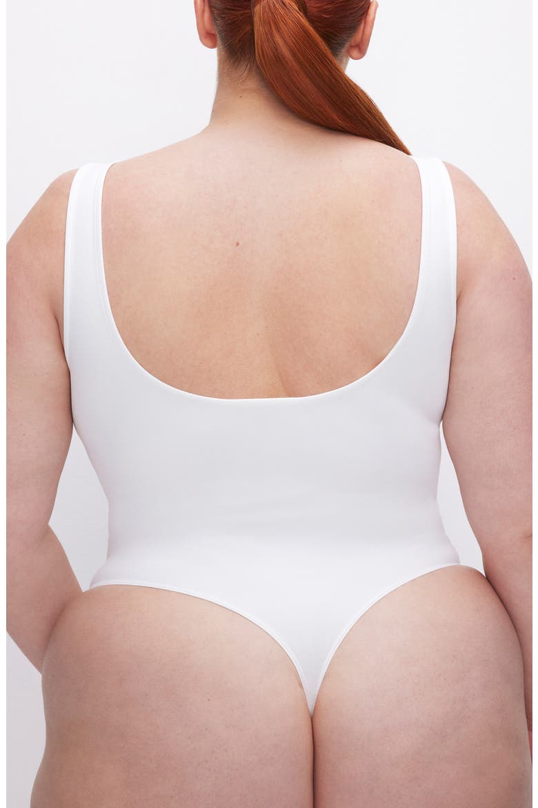 Sculpting Modern Tank Bodysuit, Alternate, color, WHITE001