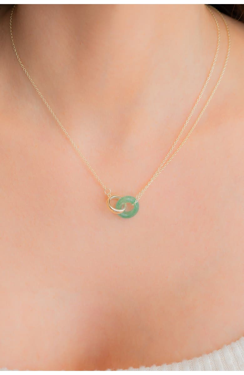 Mint & Lily Gemstone Connection Necklace, Alternate, color, 18K Gold Over Sterling Silver