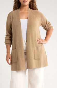 Open Front Wool Cardigan