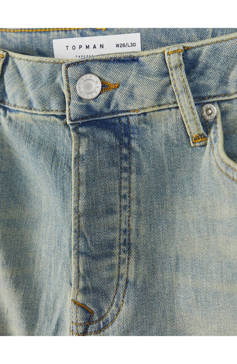 Topman Relaxed Straight Leg Jeans, Alternate, color,