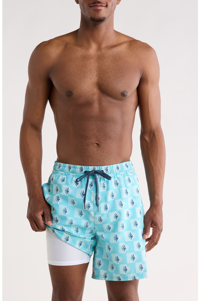 Mix Volley 17" Swim Trunks, Alternate, color, CRYSTAL SEAS