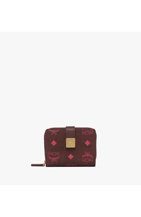 Aren Brass Plate Wallet in Visetos