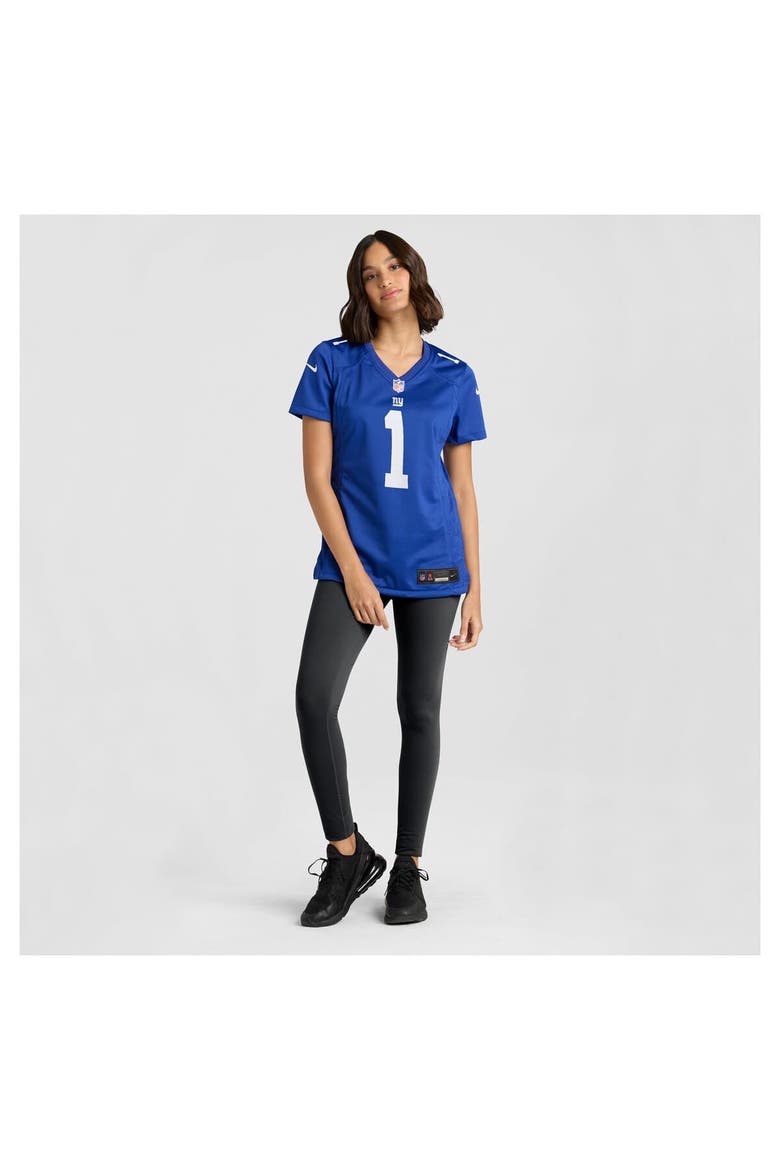 Women's Nike Malik Nabers  Royal New York Giants Game Jersey, Alternate, color, Royal