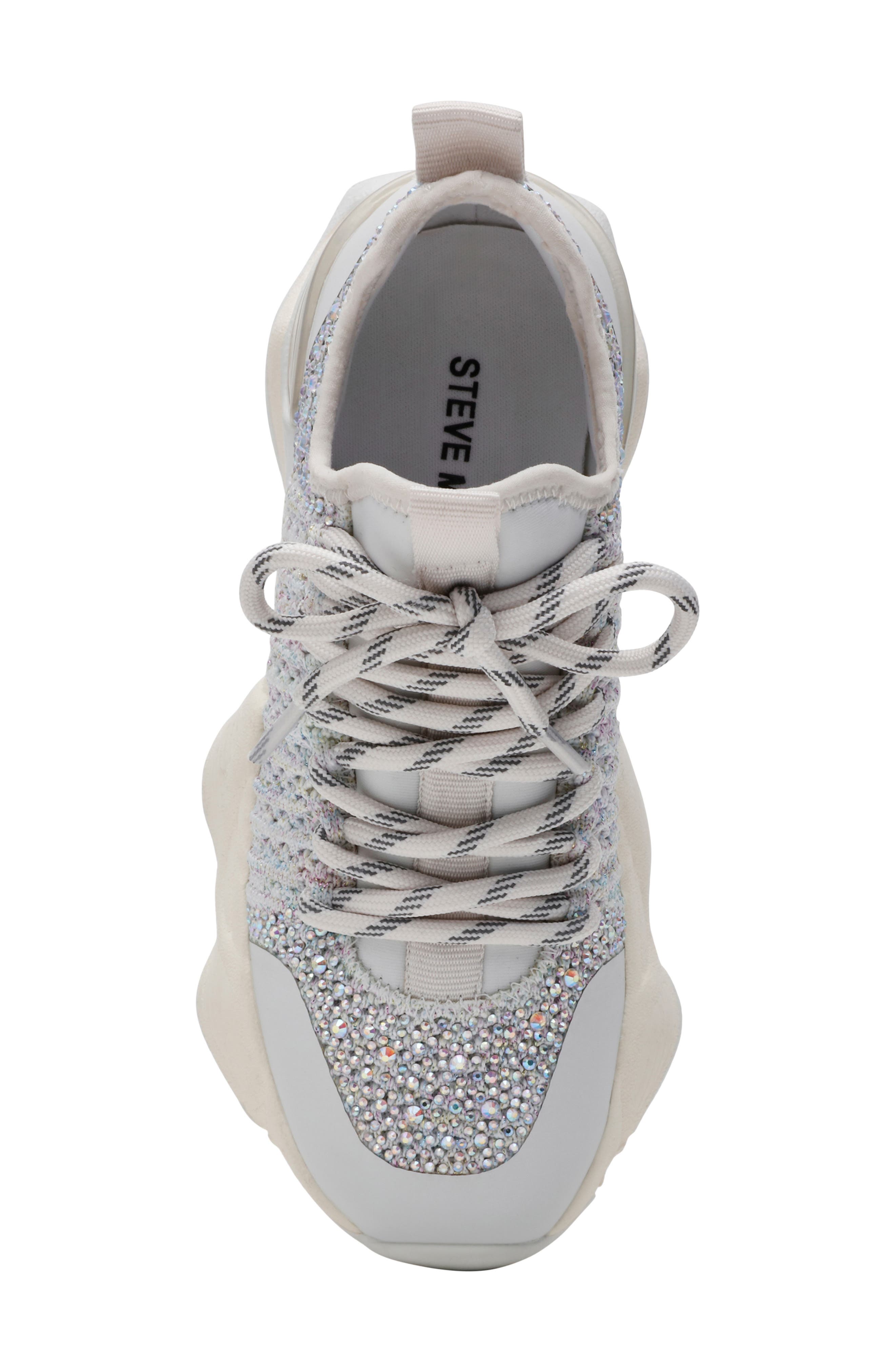 Steve Madden Kids' Jsolace Sneaker, Alternate, color, White Multi