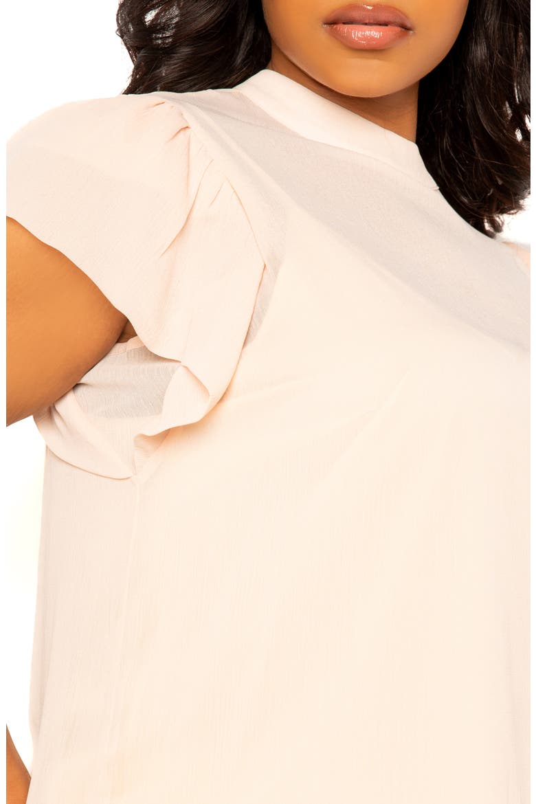 Ruffle Sleeve Top, Alternate, color, BLUSH