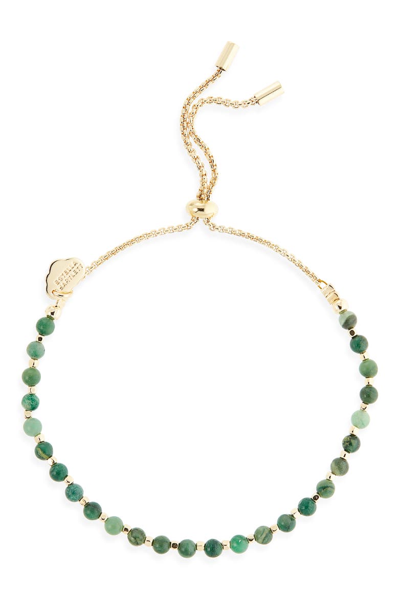 Amelia Beaded Bracelet, Main, color, GREEN/GOLD