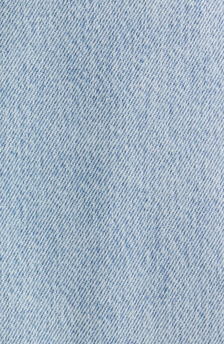 PAIGE Aven Wrap Denim Miniskirt, Alternate, color, 