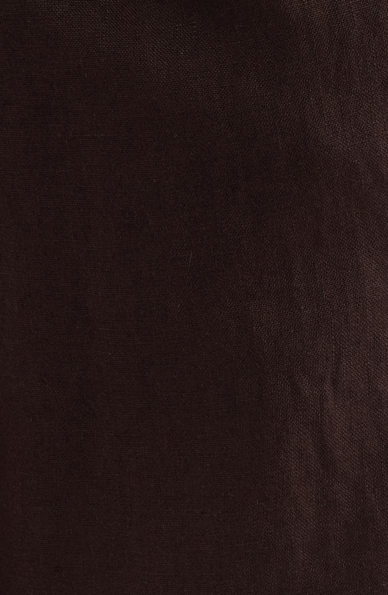 Madewell Pull-On Linen Pants, Alternate, color, Cocoa