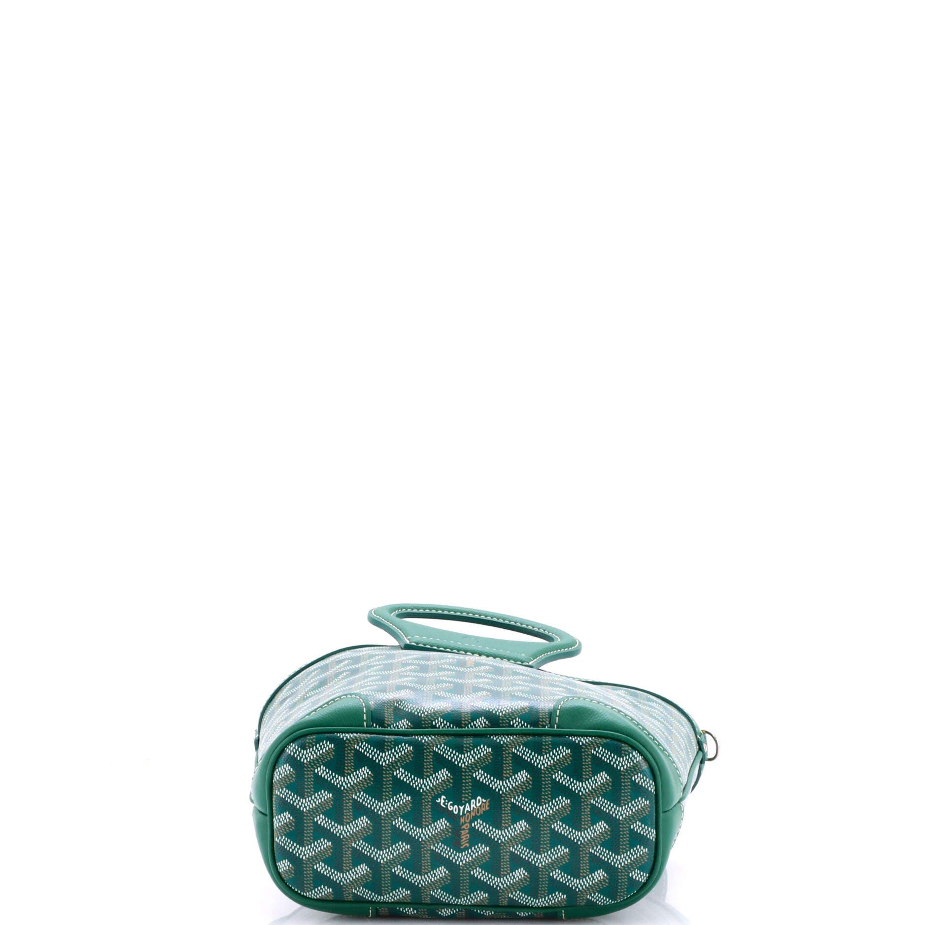 Pre-Owned Goyard Beluga Bag Coated Canvas Mini, Alternate, color, Green