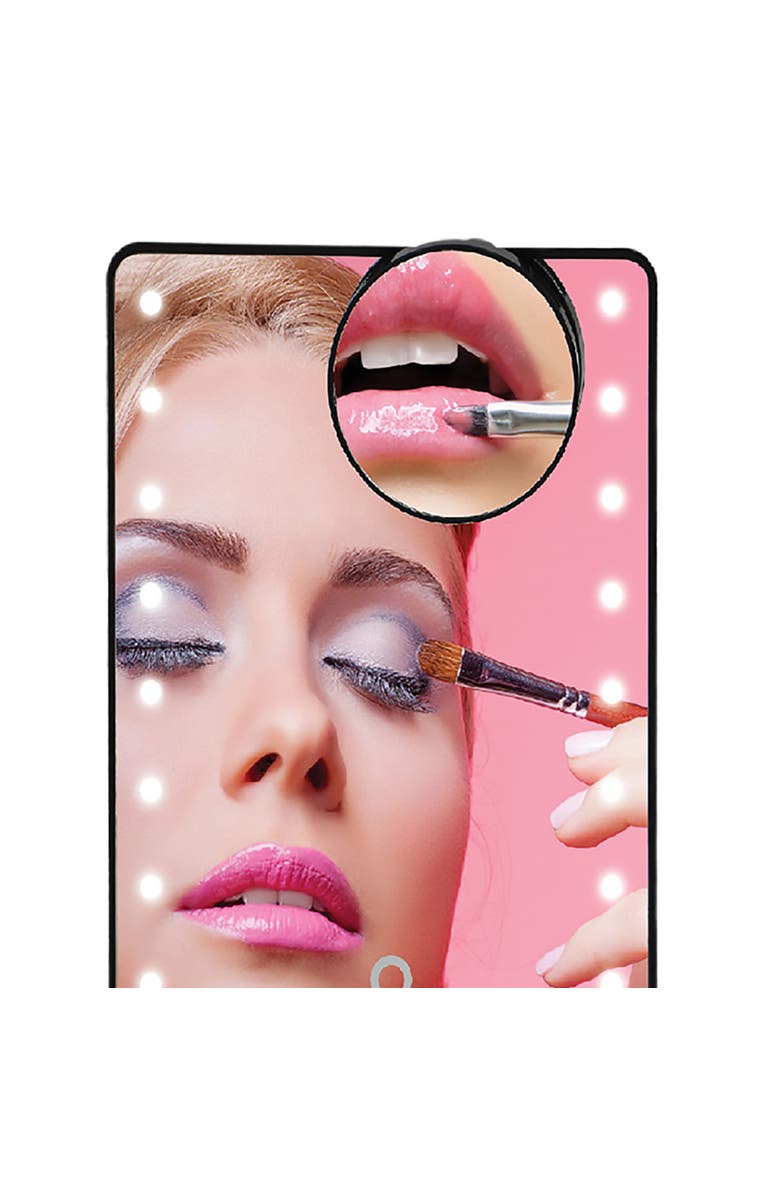 PURSONIC LED Lighted Vanity Makeup Mirror, Alternate, color, Black