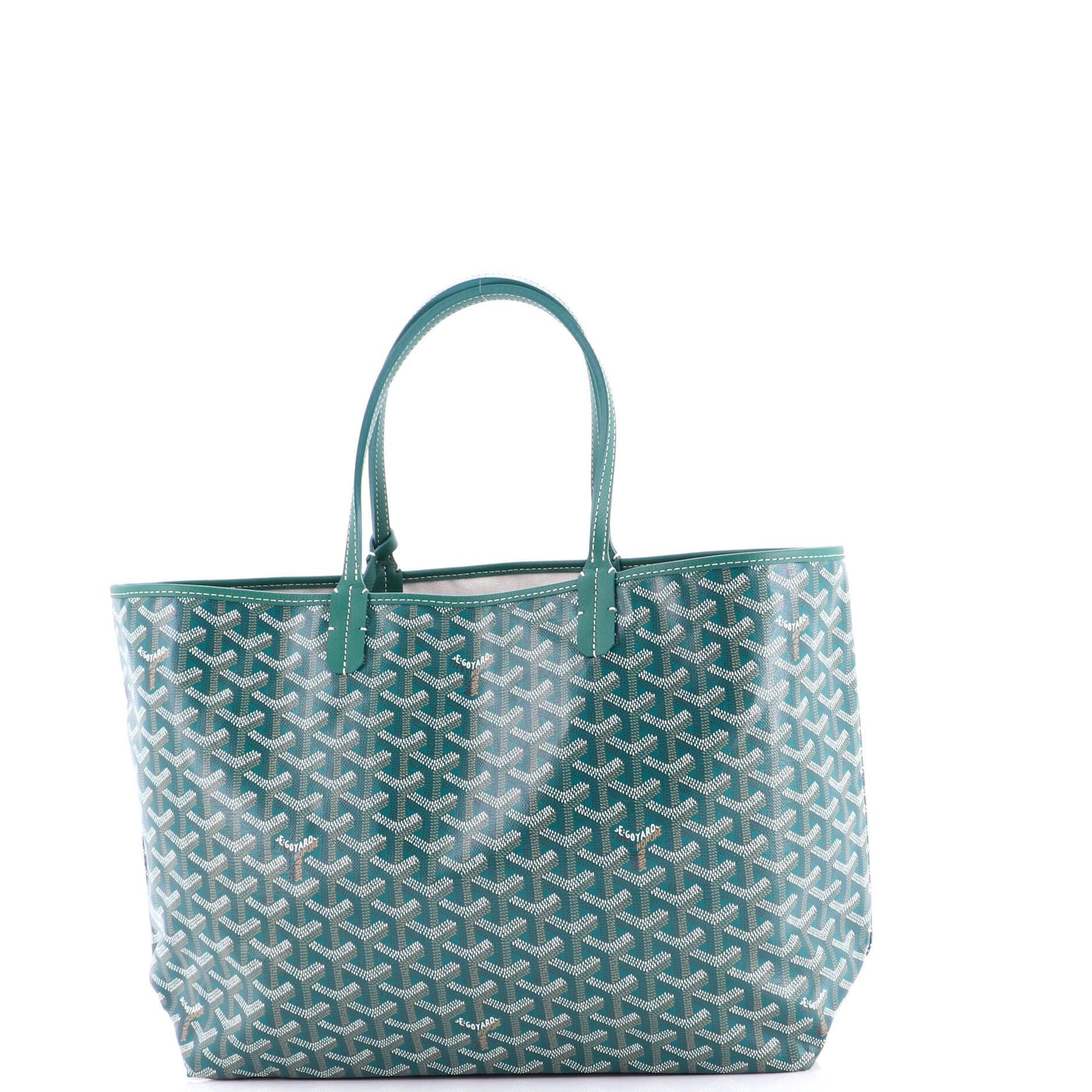 Pre-Owned Goyard Saint Louis Tote Coated Canvas PM, Alternate, color, Green
