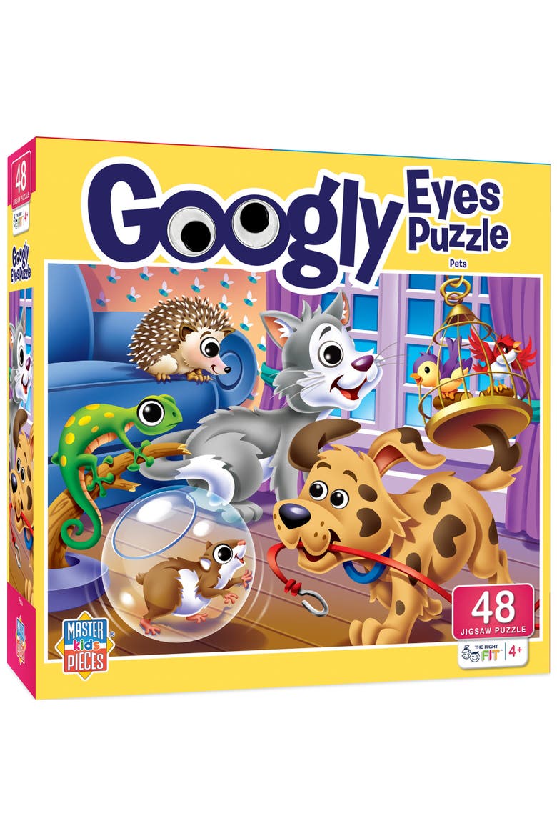 Googly Eyes Pets 48 Piece Puzzle, Main, color, Multicolor