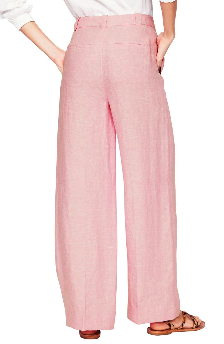 Boden Westbourne Linen Pants, Alternate, color, Pink Chambray