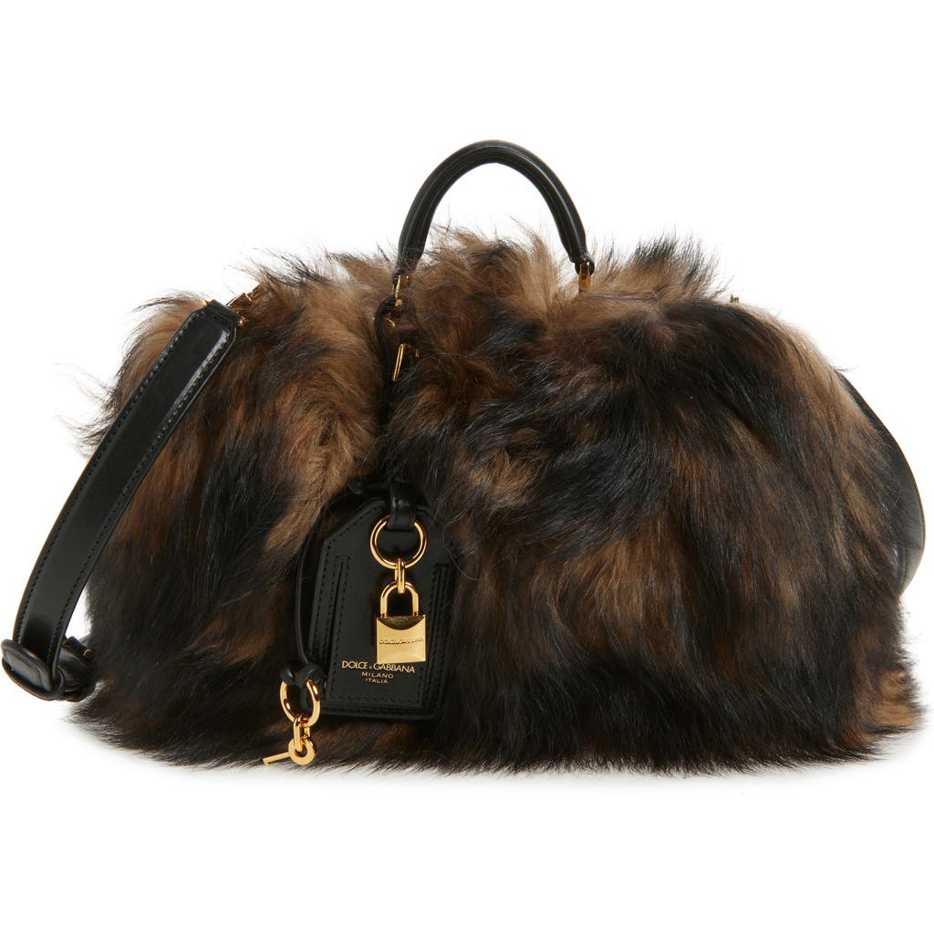 Dolce & Gabbana Dolce&gabbana My Sicily Genuine Shearling Clutch