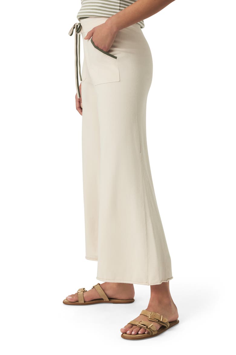 Veronica Crop Wide Leg Sweater Knit Pants, Alternate, color, MOONSTONE/ SOFT VOB