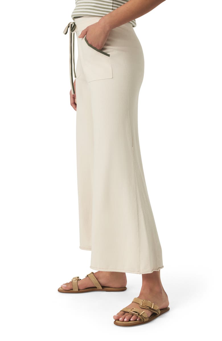 Splendid Veronica Crop Wide Leg Sweater Knit Pants, Alternate, color, Moonstone/ Soft Vob