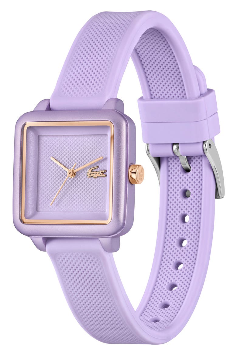 Flow Silicone Strap Watch, 26mm, Alternate, color, PURPLE