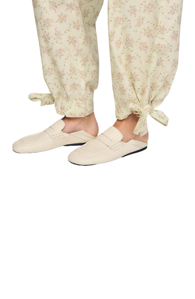 SANDRO Floral-print wide-leg trousers, Alternate, color, Pink / Green