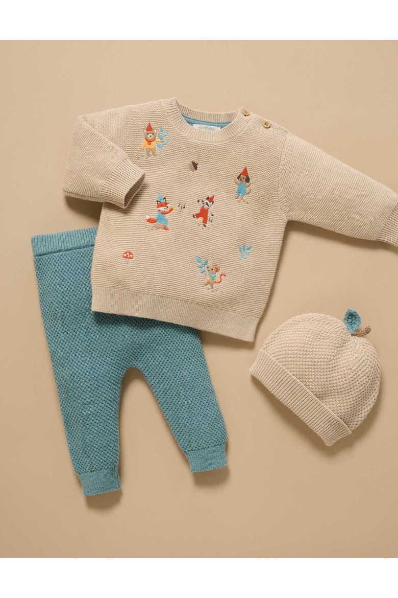 Knitted Legging, Alternate, color, Duck Egg Melange