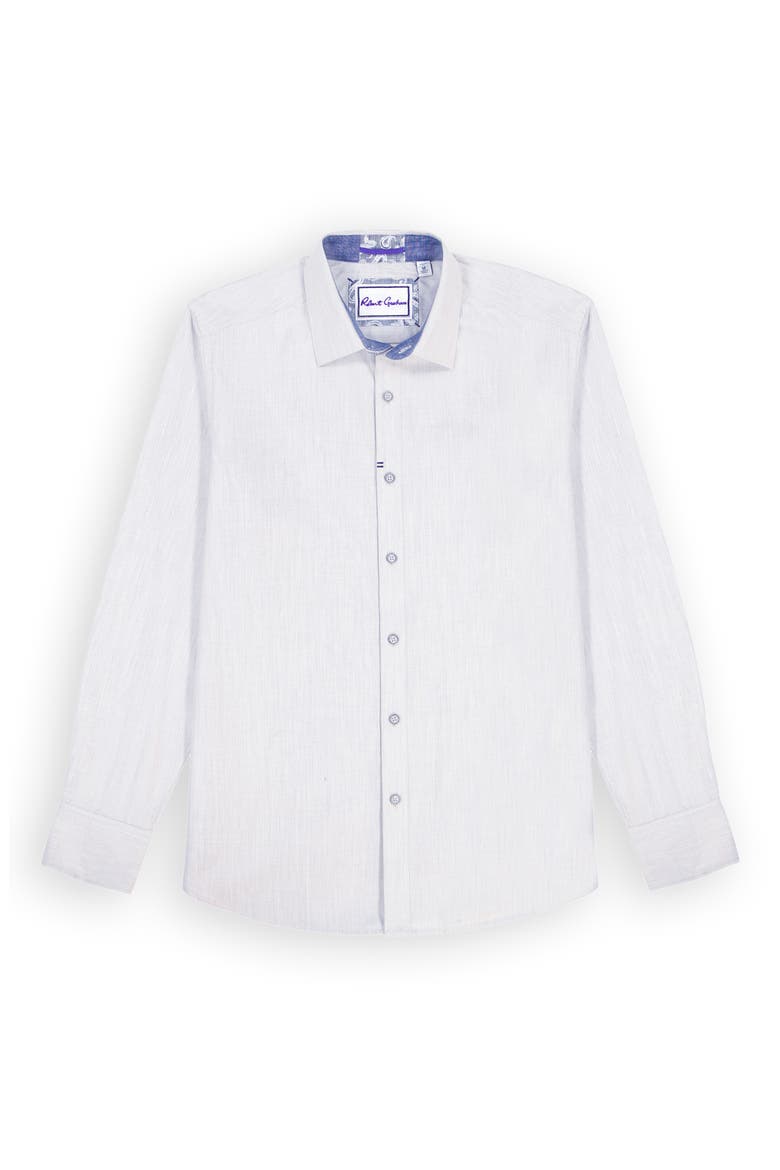 Charlton Button-Up Shirt, Alternate, color, LIGHT GREY