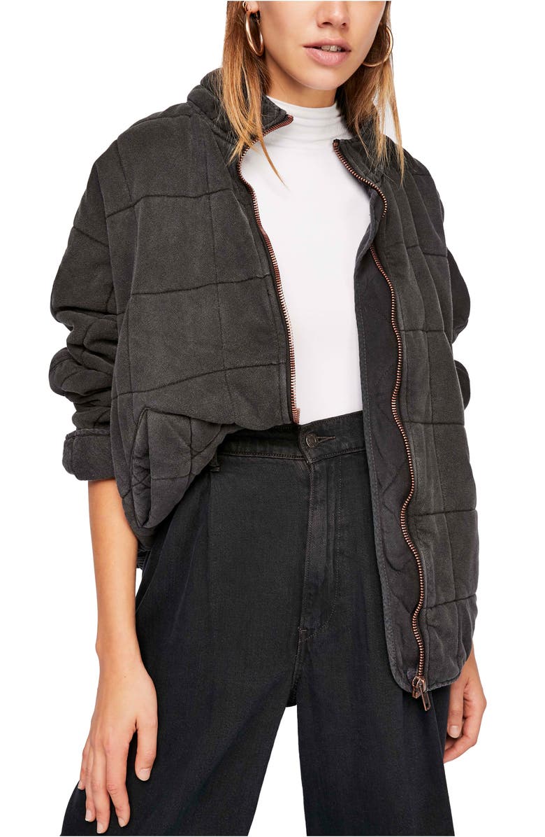 Free People We the Free Dolman Sleeve Quilted Jacket, Main, color,