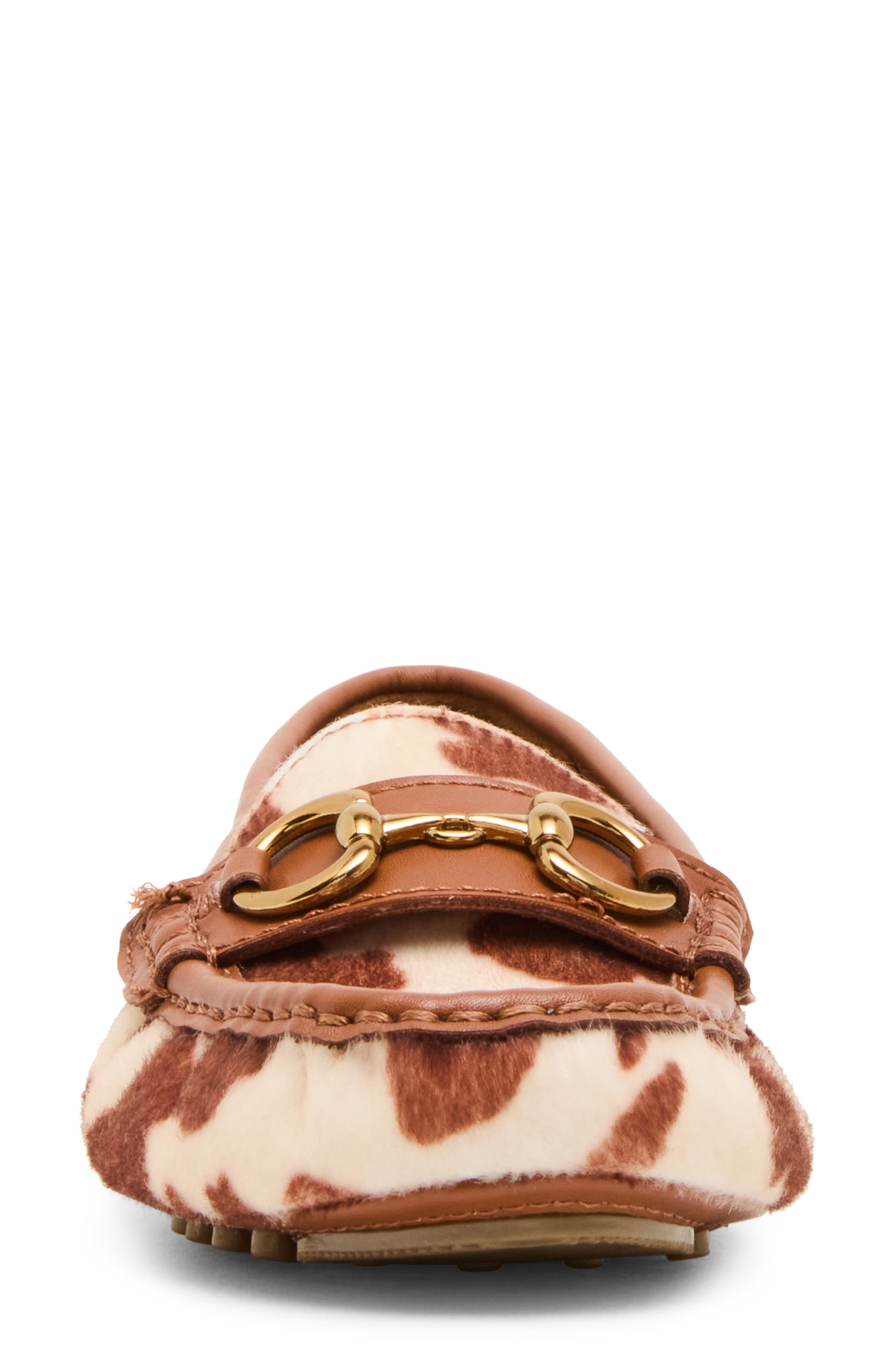 Anne Klein Chrystie Bit Loafer, Alternate, color, Cow Print