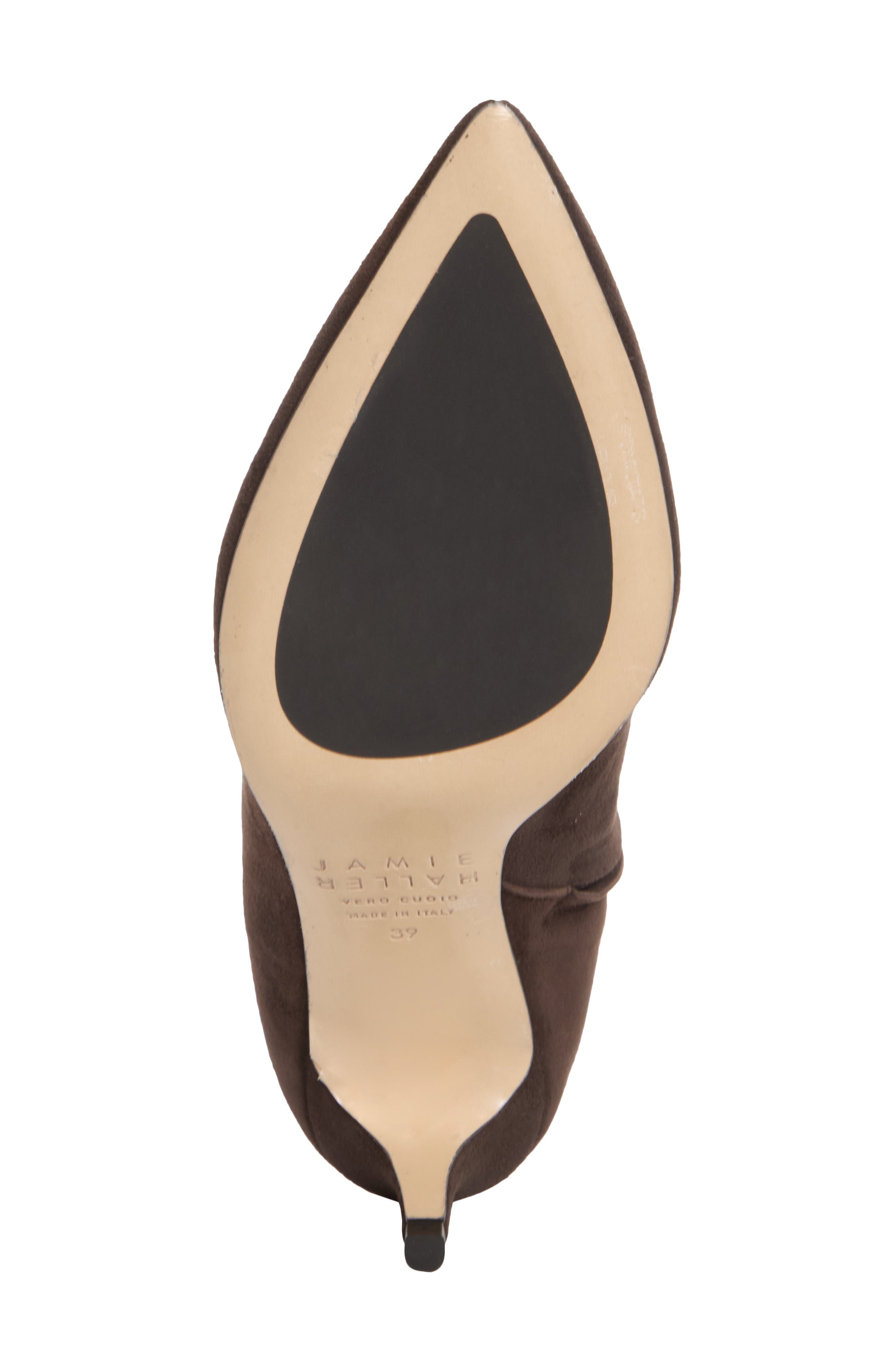 The Seamed Stiletto Leather Bootie, Alternate, color, DEEP ESPRESSO