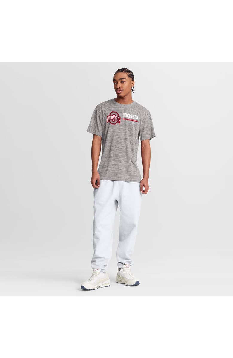 Nike Men's Nike Gray Ohio State Buckeyes Sideline Velocity Dri-FIT T-Shirt, Alternate, color, Gray