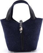 Pre-Owned Hermes Picotin Lock Bag Felt with Leather MM